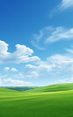 晴天蓝天白云素材图