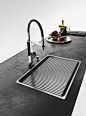 Minimalist kitchen tap | Black benchtop | Modern Interiors | Contemporary Design #inspiration #nakedstyle: