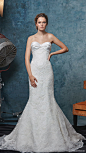 sareh nouri fall 2019 bridal strapless sweetheart ruched bust trumpet mermaid wedding dress sweep train bow back elegant (13) mv