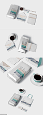 咖啡品牌VI包装设计展示套装样机素材下载[PSD]