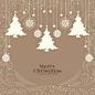 Merry christmas festival decorative celebration card design vector