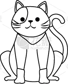 可爱的,性格,猫,吉祥物,小的,欢乐,幽默,时尚,自然,宠物