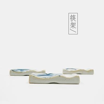 日式和风陶瓷筷架/筷托 筷子托 创意家居...