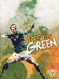 爱尔兰  体育网站ESPN发布欧洲杯24强主题海报，主题为《More Than ……》，作品来自法国著名插画师Florian之手。