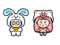 rabbit and pig