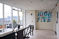 Wallnuts Murals - Atlassian Amsterdam : Mural illustrated lettering at Atlassian Amsterdam.