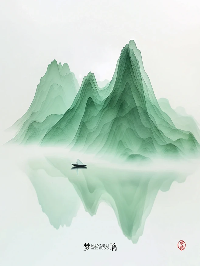 AI绘画|国风山水 穿越千年的仙境 附咒...