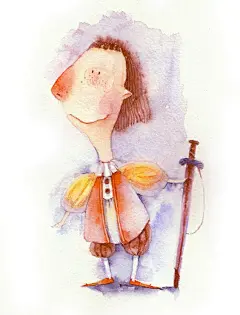 幸福王子还没来，花已经开好了-页芽_原创,插画,水彩,手绘,涂鸦_涂鸦王国插画