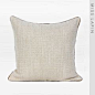 简约现代北欧极简/沙发靠包靠垫抱枕/米白色现代金属编织面料方枕
