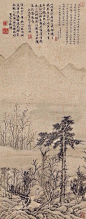 文徵明山水画欣赏_沈周 : 文徵明（1470.11.28—1559.3.28），原名壁（或作璧），字徵明，明代杰出画家、书法家、道家、文学家。四十二岁起，以字行，更字徵仲。因先世衡山人，故号“衡山居士”，世称“文衡山”，汉族，长州（今江…