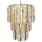 Three-Tier Murano Chandelier by Mazzega | From a unique collection of antique and modern chandeliers and pendants  at https://www.1stdibs.com/furniture/lighting/chandeliers-pendant-lights/: 