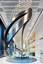 Gensler Endows 8 Offices with Serious Wow Factor | Project: Capital One. Firm: Gensler New York. Location: New York. #design #interiordesign #interiordesignmagazine #projects #offices: 