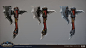 World of Warcraft: Battle for Azeroth - Weapons , Christopher Hayes : The first image are all concepts and the rest all models.