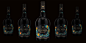 Gloria白兰地黑版酒包装设计，来源自黄蜂网http://woofeng.cn/