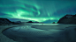 General 3840x2160 photography aurorae nature landscape stars night nightscape beach water