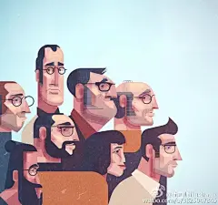 [看看]英国插画师James Gilleard：几何节奏。James Gilleard通过历史与现代的各种主题结合来实现他的艺术创作，细看之后才能发现特别之处，他的插画采用大小样式不一的几何图形拼凑而成，赋予了画面很强的节奏感与形式感。O网页链接