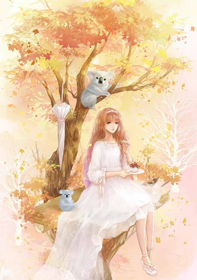 #插画# #治愈系#-花瓣网