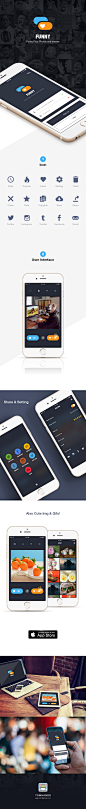 作品：UIDesignFunnyApp╱APP╱APPUIUI界面APP界面移动端UIwebappicon