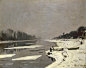 莫奈《布吉瓦尔塞纳河上的浮冰》