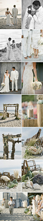 冲上岸，一个有机的海滩婚礼： Jamie + Jabdiel【 Part 2】查看全文：http://t.cn/zl7IIpe