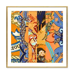 高端晶瓷画装饰画丝巾图案样板房客厅卧室挂画 特色挂画-淘宝网