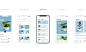 Mobile app iPhone x plants modern UI/UX ios water animation  cool trends