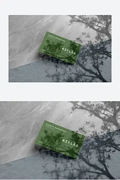 倚墙名片展示样机宣传
