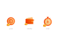 Dribbble6 card time calculagraph gold reins halter bridle target wallet purse red orange