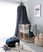 Off to my son’s sports day today. He is super excited so I have to be too.   How absolutely delightful is this navy blue nursery?! Once this little one is born, he or she is going to love their new room!  @theurbanquarters!  #kidsinteriors#kidsroom#nurser