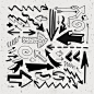 手绘箭头.——Web元素矢量Hand Drawn Arrows. - Web Elements Vectors箭头、商业、收集、轮廓、创造力,装饰,设计师,方向,涂鸦,下来,画画,元素,向前,有趣,生动,一方面,说明,墨水,左,模型,笔,个人、潦草,形状,标志,简单,直接,抚摸,矢量,锯齿形 arrow, business, collection, contours, creative, decorative, designer, direction, doodle, down, drawing, ele