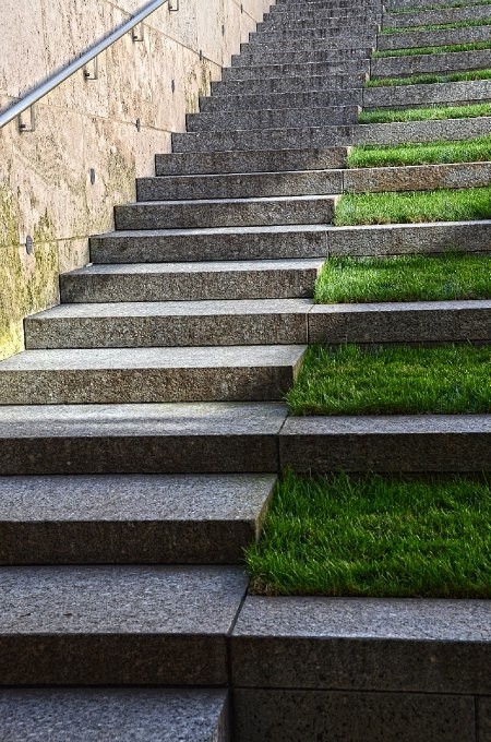 grass stairs