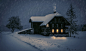 General 2048x1225 dark house lights winter snow