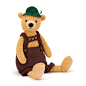 JELLYCAT Wolfgang Bear 婴儿玩具 穿衣服熊熊玩偶 正品现货包邮-淘宝网