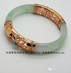 允允珠宝采集到翡翠断手镯镶嵌