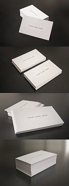 传单和名片清洁现实样机VI展示模型mockups