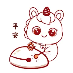 马宝宝表情包卡通插画线稿72-103