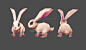 小兔子，小白兔，玉兔，月兔3d模型 - 动物/宠物 - 蜗牛模型网 - www.3dsnail.com