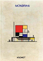 【当代艺术】蒙德里安风格的建筑。
    彼埃·蒙德里安（Piet Cornelies Mondrian；1872年3月7日-1944年2月1日），荷兰画家，风格派运动幕后艺术家和非具象绘画的创始者之一，对后代的建筑、设计等影响很大。