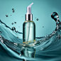 Prompt - Product photography, skin care products, sparking water, bright, clean minimal background, minimalism, nature photorealistic photography, dreamy tones, focus on product, center composition, high resolution, fine gloss, 8k --v 5.1 --q 2 Midjourney