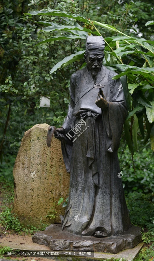 李时珍雕塑,古代医学家,李时珍-花瓣网