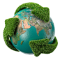 【高清】地球-绿色箭头，环保