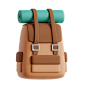 Backpacking  3D Icon