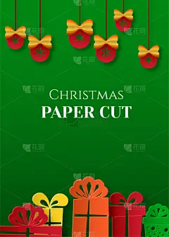 球体,贺卡,新年前夕,礼物,矢量,绿色背景,文字,布置