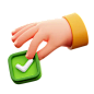 Approve 3D Icon