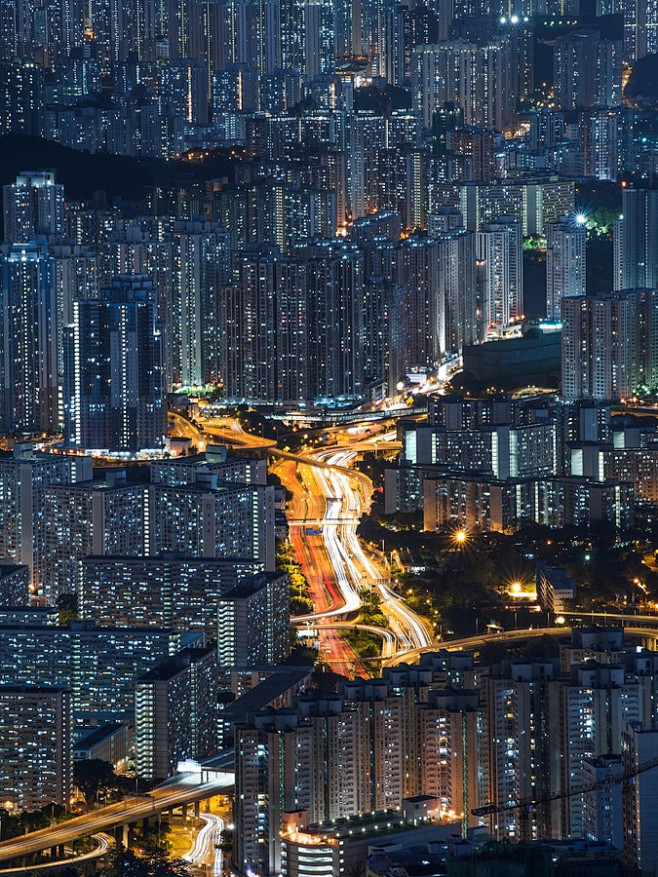 城市夜景 街道建筑 风景 旅行 场景