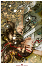 曾因酒醉鞭名马，生怕情多累美人。​_霁山JShan__插画师作品_涂鸦王国gracg.com