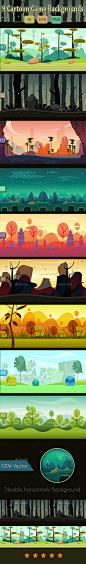 9 Cartoon Game Backgrounds Download here: https://graphicriver.net/item/9-cartoon-game-backgrounds/9792833?ref=KlitVogli: 