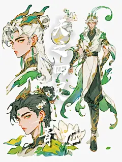 角色设计板|天之四灵-青龙 - 小红书