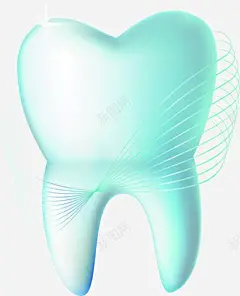 绿色手绘牙齿线条高清素材 牙齿 线条 绿色 免抠png 设计图片 免费下载