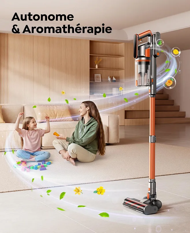 Aspiradora Inalámbrica, 550 W, 45 Kpa, 60 Minutos De Tiemp. Color
